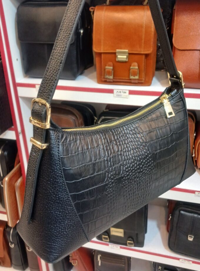 کیف مجلسی زنانه چرم طبیعی گاوی مدل ستاره