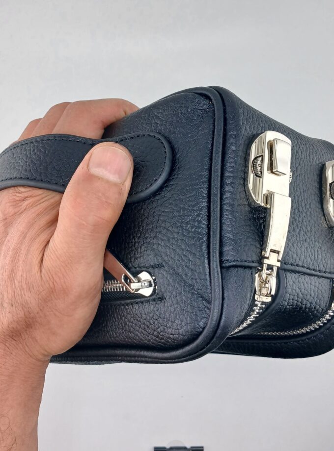 کیف شوزبگ رمزدار چرم طبیعی گاوی فلوتر مدل شاهان